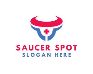 Saucer - Medical Bull Vet logo design
