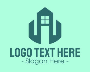 Real Estate Agent - Professional Green Building logo design