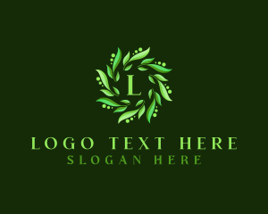 Natural - Natural Leaf Plant logo design