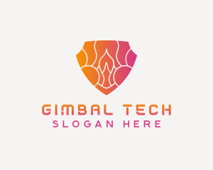 Tech Shield Cyberspace logo design