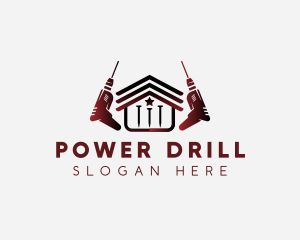 Renovation Drill Construction logo design