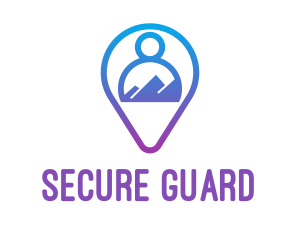 Social Media - Person Location Finder Safety logo design