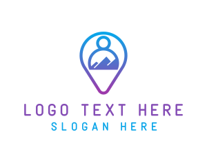 Gradient - Person Location Finder Safety logo design