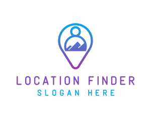 Person Location Finder Safety logo design