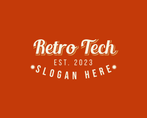 Funky Retro Business logo design