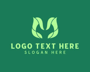 Environmental - Organic Nature Letter M logo design