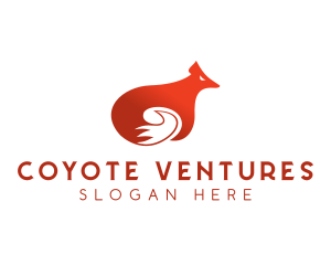 Coyote Fox Wildlife logo design