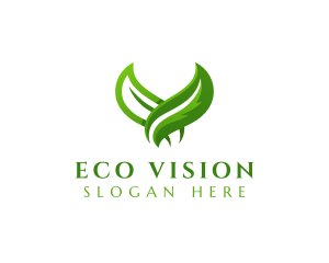 Natural Eco Leaf logo design