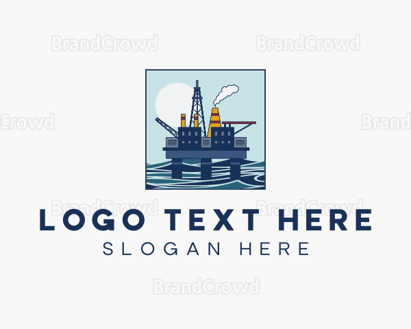 Oil Rig Mining Logo