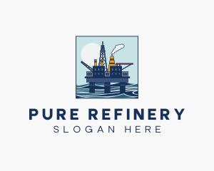 Oil Rig Mining logo design