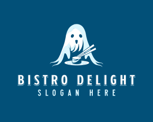 Sushi Ghost Dining logo design