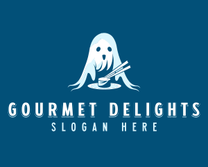 Sushi Ghost Dining logo design