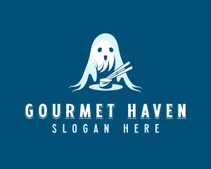 Sushi Ghost Dining logo design