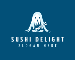 Sushi Ghost Dining logo design