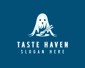 Sushi Ghost Dining logo design