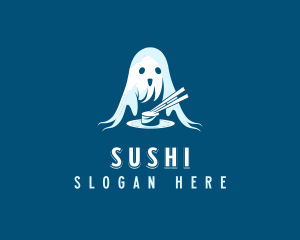 Sushi Ghost Dining logo design