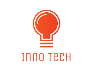 Innovative - Orange Light Bulb logo design