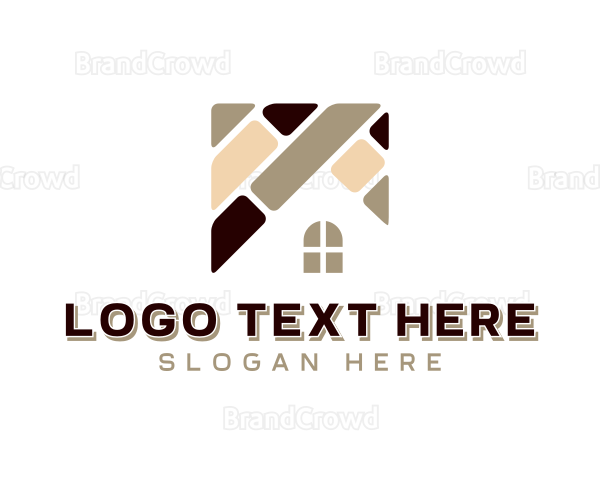 Tile Flooring Pavement Logo