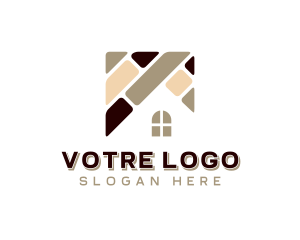 Tile Flooring Pavement Logo