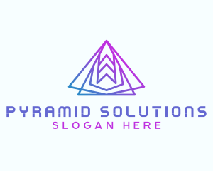 Pyramid - Abstract Tech Pyramid logo design