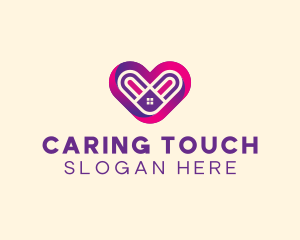 Caregiving - Love Home Care logo design