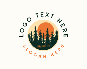 Outdoor - Forest Pine Tree logo design