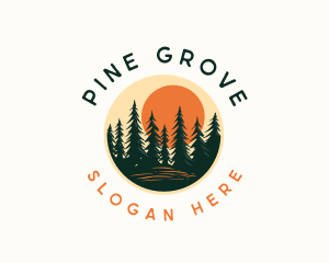 Pine - Forest Pine Tree logo design