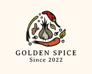 Turmeric - Vegetable Ginger Pepper logo design