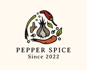 Pepper - Vegetable Ginger Pepper logo design