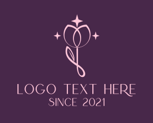 Fragrance - Elegant Rose Flower logo design
