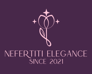 Elegant Rose Flower logo design