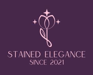 Elegant Rose Flower logo design