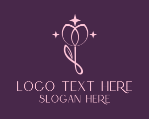 Elegant Rose Flower Logo