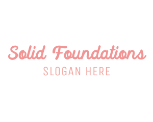 Minimalist Cursive Wordmark Logo