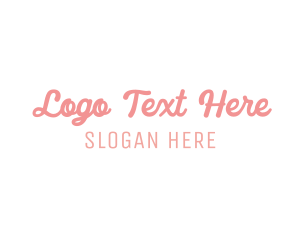 Pink - Minimalist Cursive Wordmark logo design