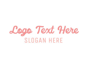 Minimalist Cursive Wordmark Logo