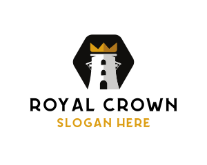 Royal Crown Castle Tower logo design