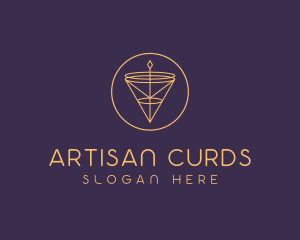 Luxurious Cone Pendant logo design