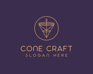 Cone - Luxurious Cone Pendant logo design