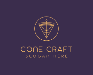 Luxurious Cone Pendant logo design