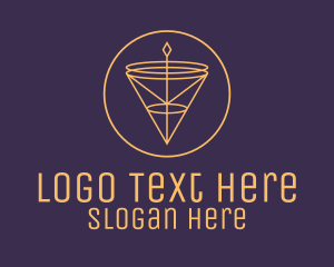 Luxury - Artisanal Luxurious Cone Pendant logo design