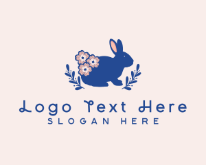 Flower - Flower Garden Rabbit logo design