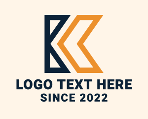 Moving Company - Logistics Arrow Letter K logo design