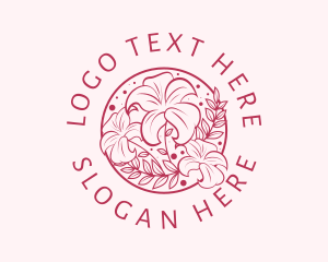 Scent - Organic Flower Beauty logo design