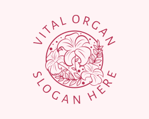 Organic Flower Beauty logo design