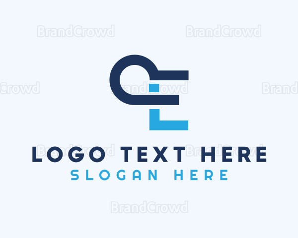 Technology Loop Letter E Logo