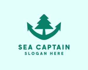 Anchor Pine Tree logo design