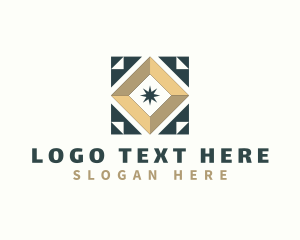 House - Floor Tile Pattern logo design