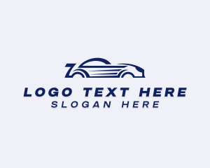 Super Car - Automobile Race Car logo design