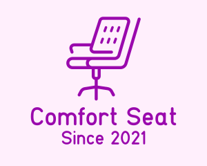 Chair - Purple Recliner Chair logo design